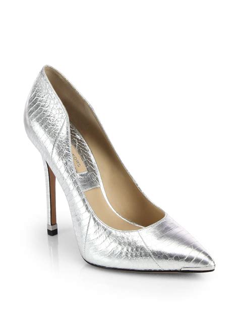 zwarte pumps michael kors|michael kors silver heels.